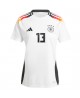 Günstige Deutschland Thomas Muller #13 Heimtrikot Damen EM 2024 Kurzarm